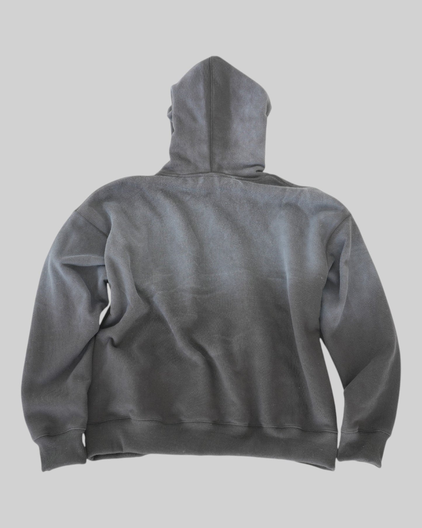 STSL® Hoodie "Soul Blackout" - Washed Black (450 GSM) - STSL