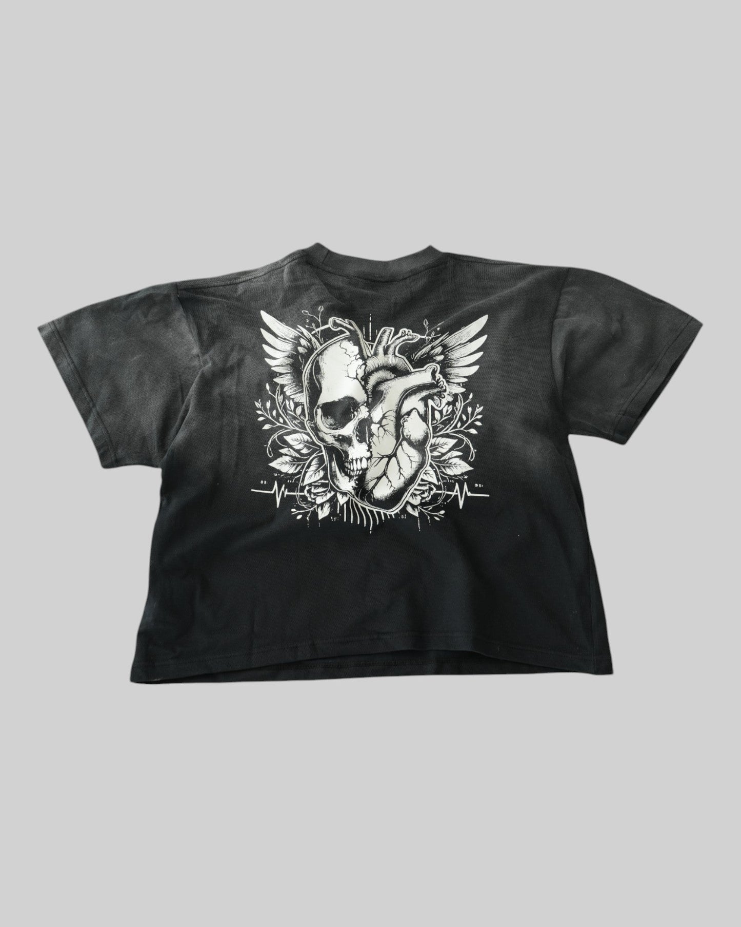 STSL® Soul Oversized T-Shirt – Black Fade Skull - STSL