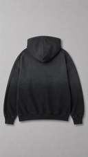 STSL® Hoodie "Soul Blackout" - Fully Washed Black (450 GSM)