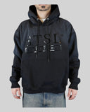 STSL® Hoodie "Soul Blackout" - Washed Black (450 GSM) - STSL