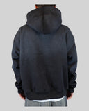 STSL® Hoodie "Soul Blackout" - Washed Black (450 GSM) - STSL