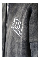 STSL® Zip-Hoodie "Eternal Skull" - Washed Black - STSL