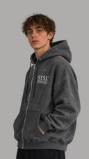 STSL® Zip-Hoodie "Eternal Skull" - Washed Black