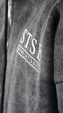 STSL® Zip-Hoodie "Eternal Skull" - Washed Black