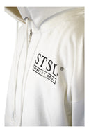 STSL® Zip-Hoodie "HeartCross White" (450GSM) - STSL