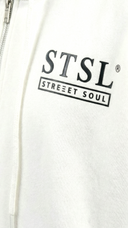 STSL® Zip-Hoodie "HeartCross White" (450GSM)