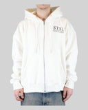 STSL® Zip-Hoodie "HeartCross White" (450GSM) - STSL