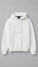 ST Hoodie white 350 gsm