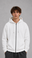 STSL Zip Hoodie – White