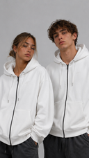 STSL Zip Hoodie – White