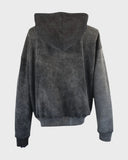 STSL Zip Hoodie – Washed Black - STSL