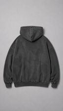 STSL Zip Hoodie – Washed Black