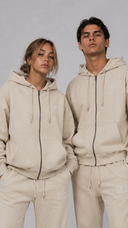 STSL Zip Hoodie – Sand Beige
