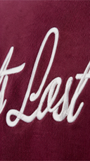 STSL® Cropped Hoodie – Saints Lost #2 (Burgundy)