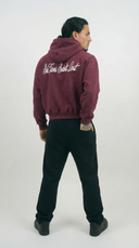 STSL® Cropped Hoodie – Saints Lost #2 (Burgundy) - STSL