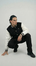 STSL® Varsity Jacket – Black/White - STSL