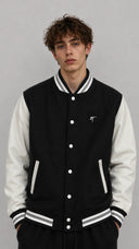 STSL® Varsity Jacket – Black/White
