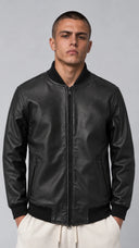 STSL® Leather Jacket – Black