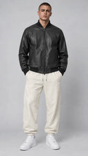 STSL® Leather Jacket – Black