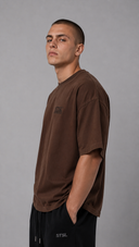 STSL® Essential Oversized T-Shirt – Dark Mocha