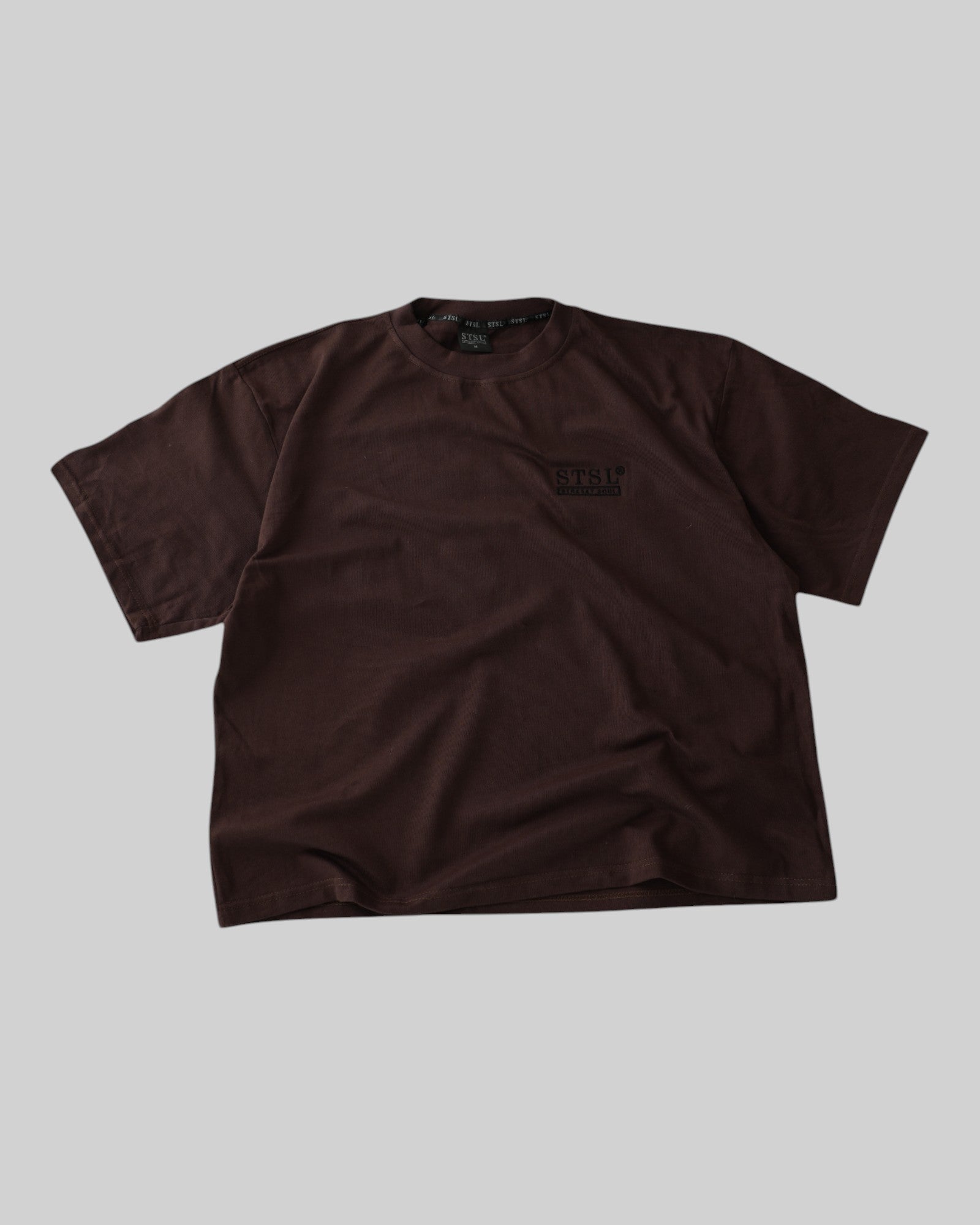STSL® HeartCross Oversized T-Shirt – Dark Chocolate - STSL