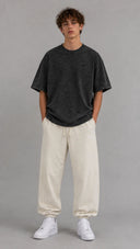 G-Shirt Washed Black - 220 GSM