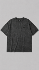 T-Shirt "Ash Basic" – Washed Black 220 GSM