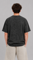 T-Shirt "Ash Basic" – Washed Black 220 GSM