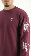 STSL® Longsleeve (350 GSM) – Saints Lost #2 (Burgundy) - STSL