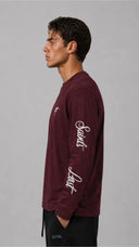 STSL® Longsleeve (350 GSM) – Saints Lost #2 (Burgundy)