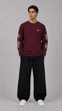 STSL® Longsleeve (350 GSM) – Saints Lost #2 (Burgundy)