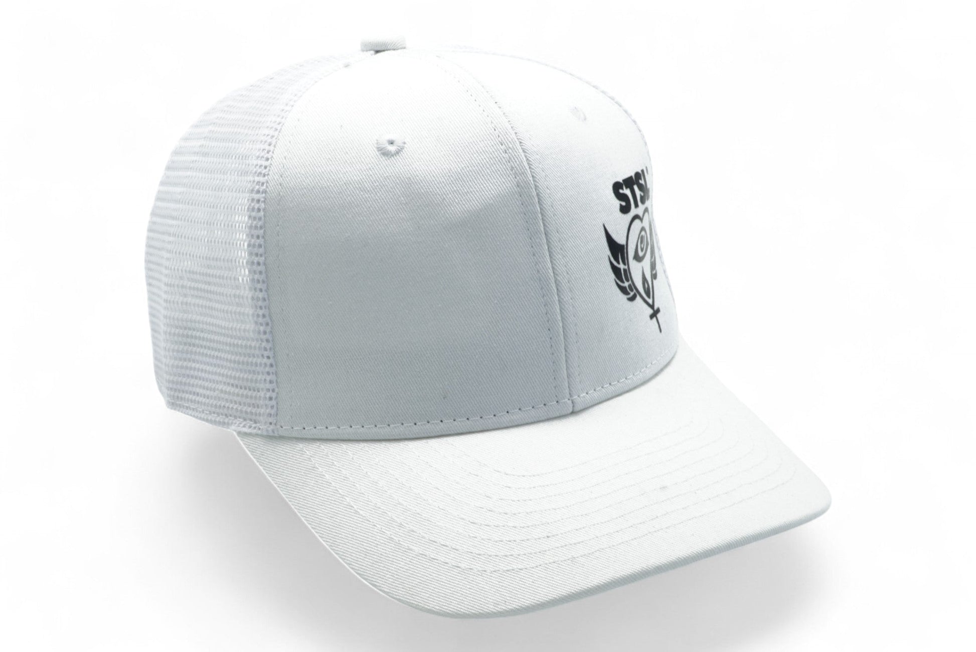 TruckerCap white HeartCross side - STSL