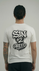 STSL® S1N #2 Greed T-Shirt – White – Produktfoto