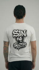 STSL® S1N #4 Sloth T-Shirt – White – Produktfoto