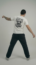 STSL® S1N #4 Sloth T-Shirt – White – Produktfoto 5