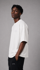 STSL® BlackHeart Collection Oversized T-Shirt – White Vision