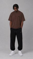 STSL® HeartCross Oversized T-Shirt – Dark Chocolate