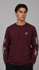 STSL® Longsleeve (350 GSM) – Saints Lost #2 (Burgundy)