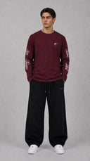 STSL® Longsleeve (350 GSM) – Saints Lost #2 (Burgundy)