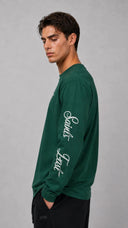 STSL® Heavyweight Longsleeve (350 GSM) – Saints Lost #1 (Green)