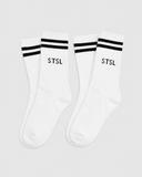 Basic Socks White (2 PACK)