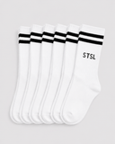 Basic Socks White (6 PACK)