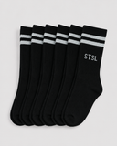 Basic Socks Black (6 PACK)