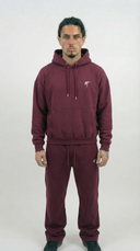 STSL® Cropped Tracksuit (350 GSM) – Saints Lost #2 (Burgundy) - STSL