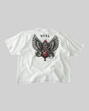 STSL® BlackHeart Collection Oversized T-Shirt – White Vision - STSL