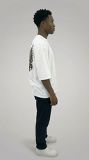 STSL® BlackHeart Collection Oversized T-Shirt – White Vision
