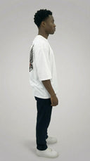 STSL® BlackHeart Collection Oversized T-Shirt – White Vision - STSL