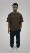 STSL® HeartCross Oversized T-Shirt – Dark Chocolate