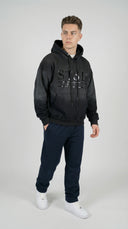 STSL® Hoodie "Soul Blackout" - Fully Washed Black (450 GSM) - STSL