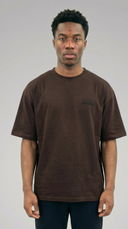 STSL® HeartCross Oversized T-Shirt – Dark Chocolate